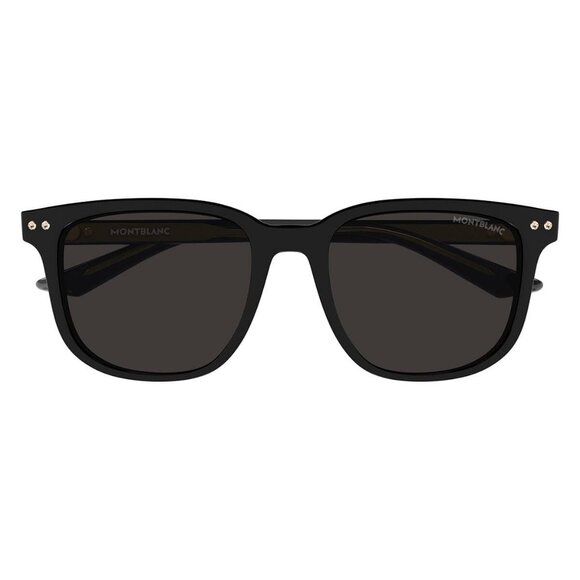 New MONT BLANC Black Square MB0258SA 001 Sunglasses Women - Picture 2 of 3